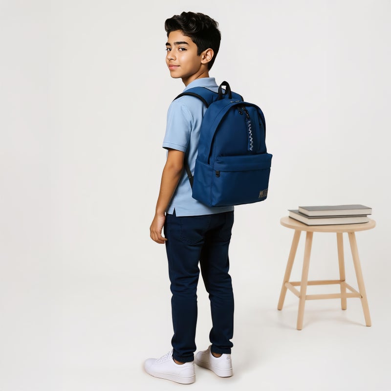 Must Backpack-Sustainable-2 Cmprt-25L (Rpet Pu) Blue \ 32X19X42 - Image 2